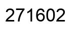 Number 271602 black image