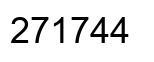 Number 271744 black image