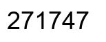Number 271747 black image