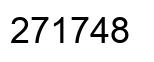 Number 271748 black image