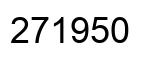 Number 271950 black image