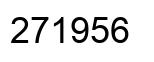 Number 271956 black image