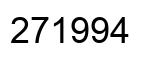 Number 271994 black image