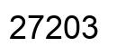 Número 27203 imagen negro
