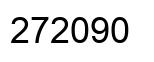 Number 272090 black image