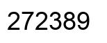Número 272389 imagen negro