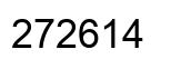 Number 272614 black image