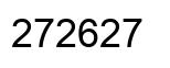 Number 272627 black image