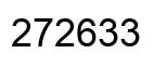 Number 272633 black image