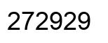 Number 272929 black image
