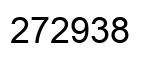 Number 272938 black image