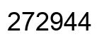 Number 272944 black image