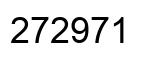 Number 272971 black image