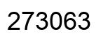 Number 273063 black image