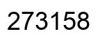 Number 273158 black image