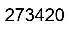 Number 273420 black image