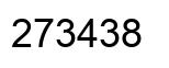 Number 273438 black image