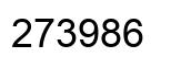 Número 273986 imagen negro