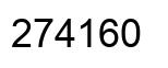 Number 274160 black image