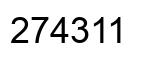 Número 274311 imagen negro