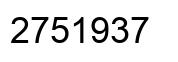 Número 2751937 imagen negro