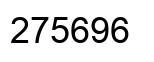 Number 275696 black image