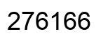 Número 276166 imagen negro