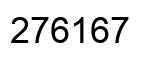 Número 276167 imagen negro