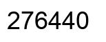 Número 276440 imagen negro