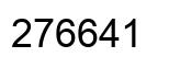 Número 276641 imagen negro