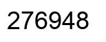 Number 276948 black image