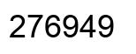 Number 276949 black image