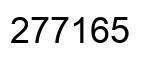 Number 277165 black image
