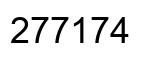 Number 277174 black image