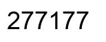 Number 277177 black image