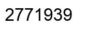 Number 2771939 black image