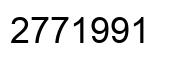 Number 2771991 black image