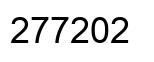 Number 277202 black image