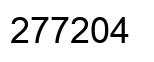 Number 277204 black image