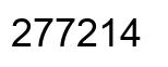 Number 277214 black image