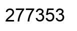 Number 277353 black image