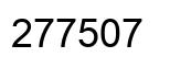 Número 277507 imagen negro