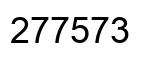 Number 277573 black image