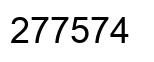 Número 277574 imagen negro
