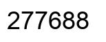 Número 277688 imagen negro