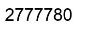 Number 2777780 black image