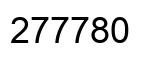 Number 277780 black image