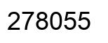 Number 278055 black image
