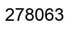 Number 278063 black image