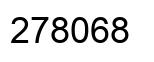 Number 278068 black image